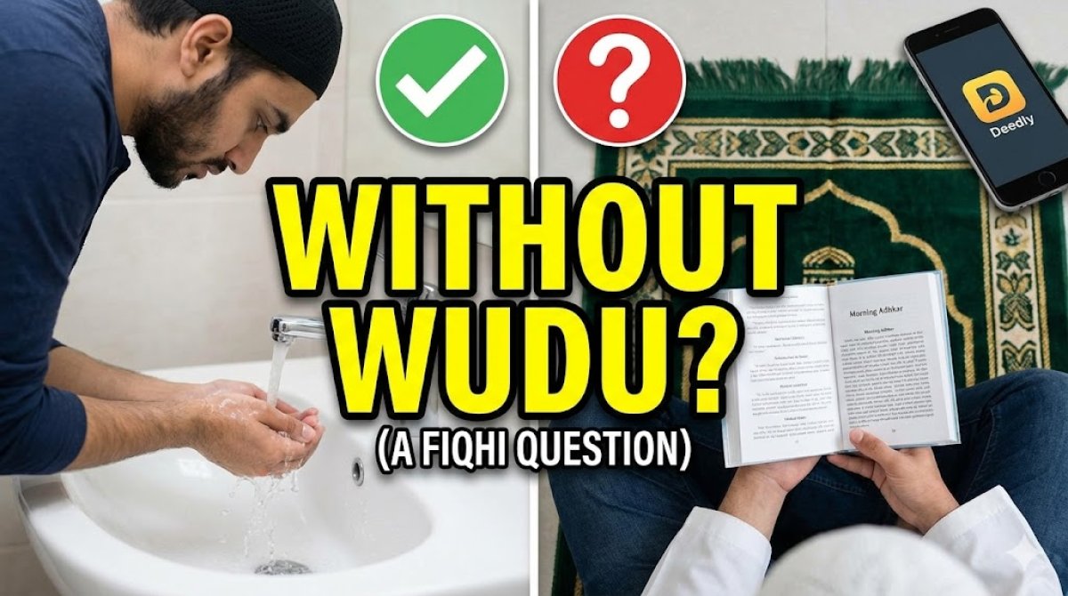 Can You Read Morning Adhkar Without Wudu? (A Fiqhi Question)